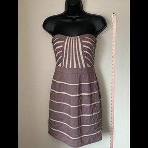 Strapless Tan Sundress